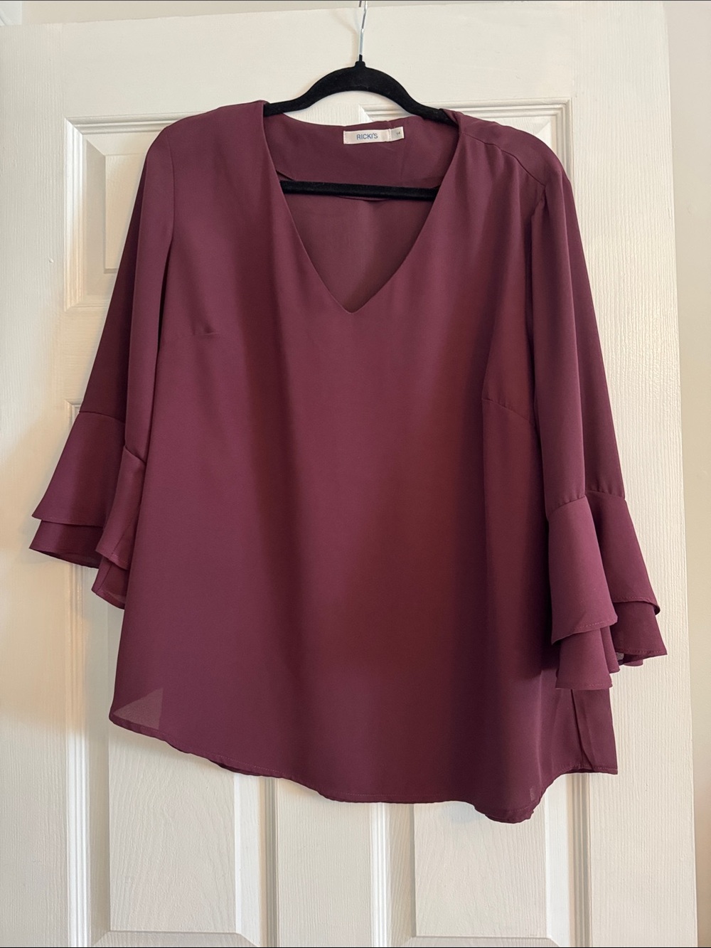Burgundy blouse